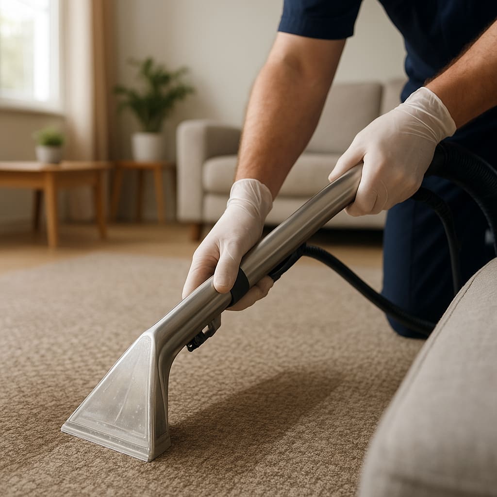 Teppich- und Polsterreinigung im Wohnraum