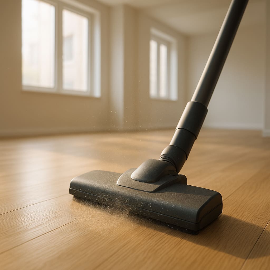 Reinigung nach Renovierung mit Staubsauger